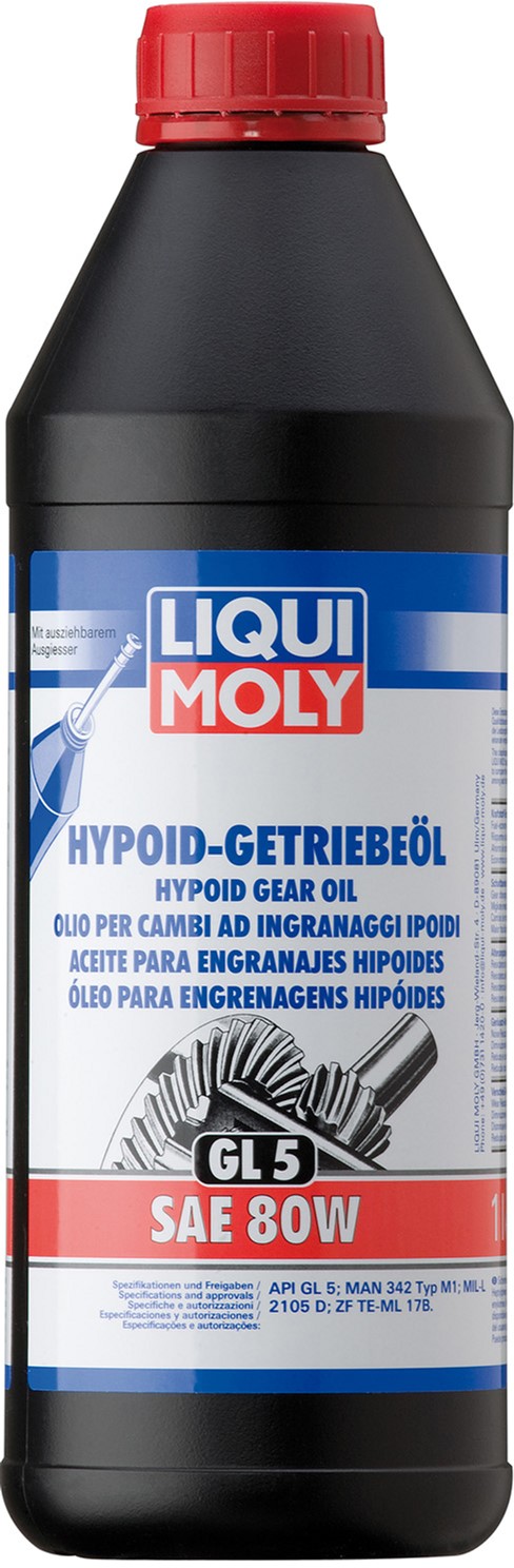Олива трансмісійна LIQUI MOLY Hypoid Gear Oil (GL 5) SAE 80W 1 л (1025)